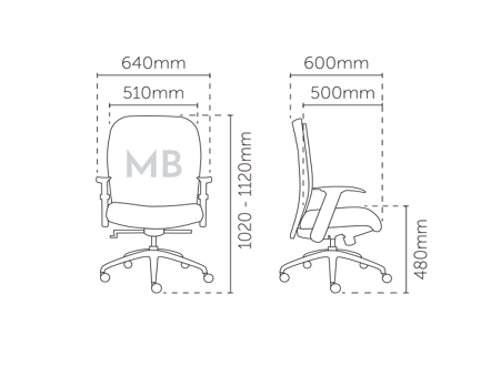INOV Medium Back Chair