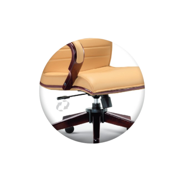 UPMOST Wooden High Back Chair