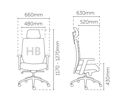 MILE High Back Chair