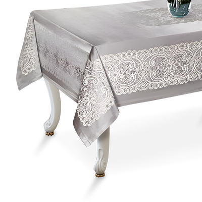 ROYAL Silver Grey Table Cloth