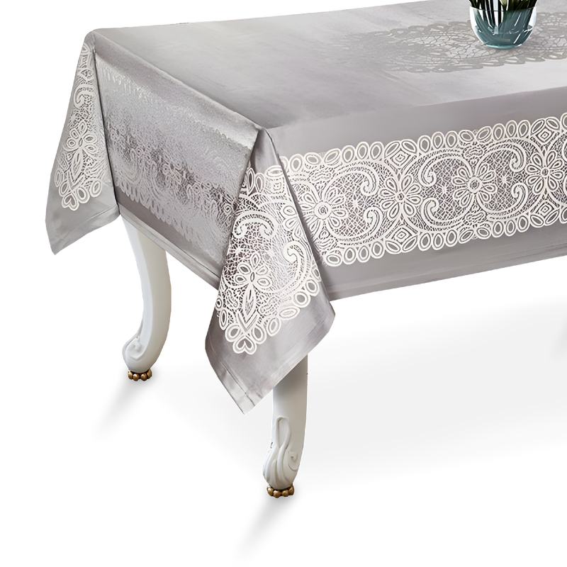 ROYAL Silver Grey Table Cloth