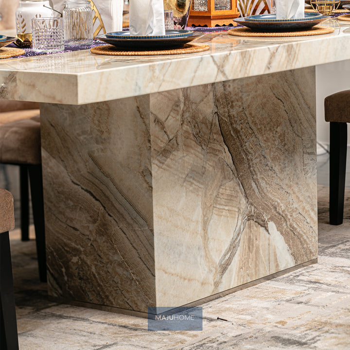 MAXIMA Marble Dining Set (1+8)