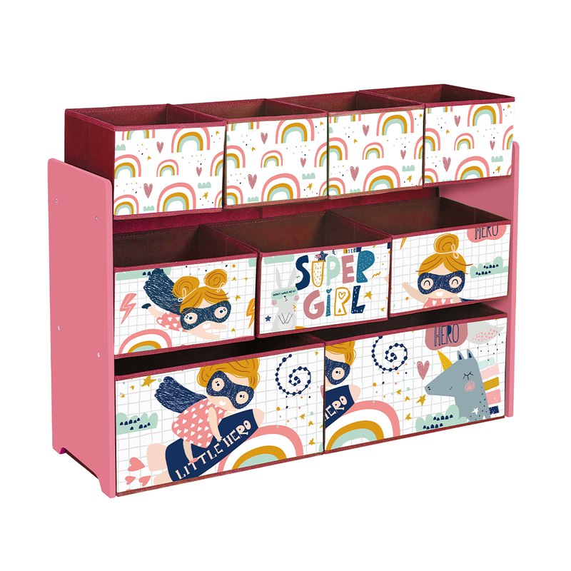 SUPERGIRL Kids Organiser with Storage Box