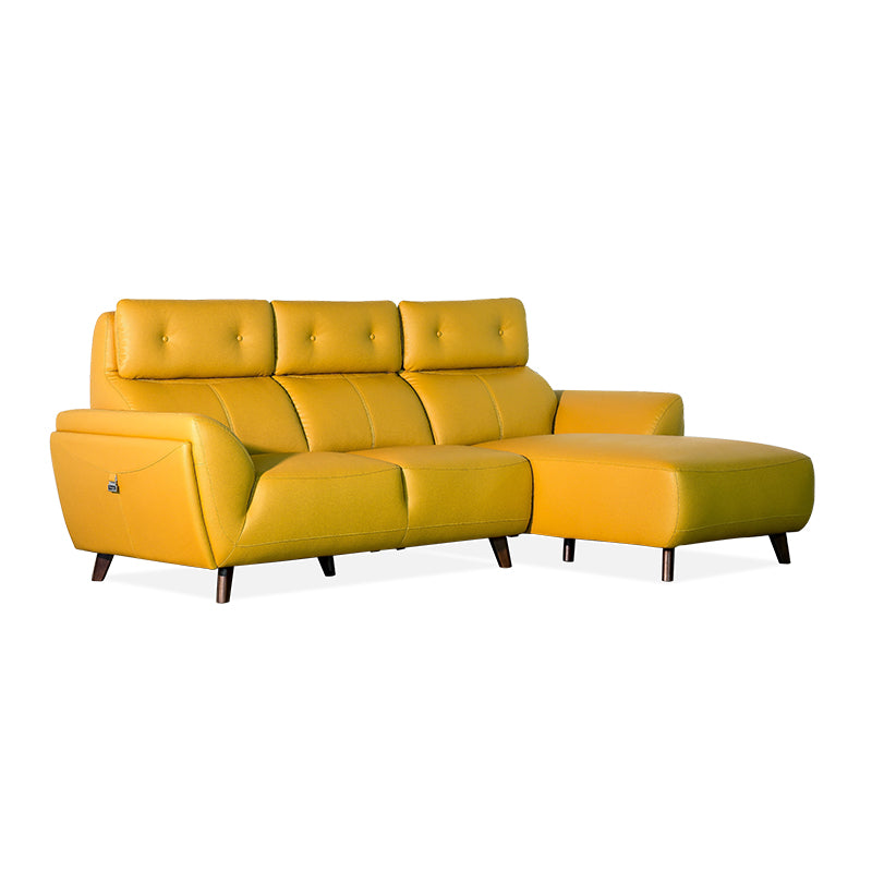 LAZER Leather L-Shape Sofa