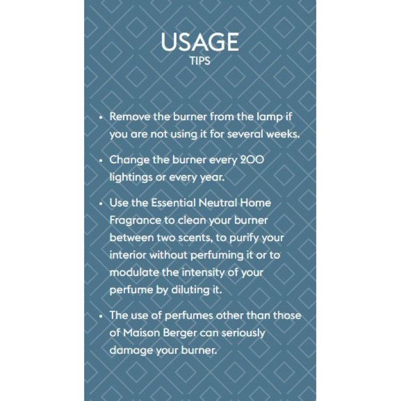 MAISON BERGER PARIS New Burner Air Control