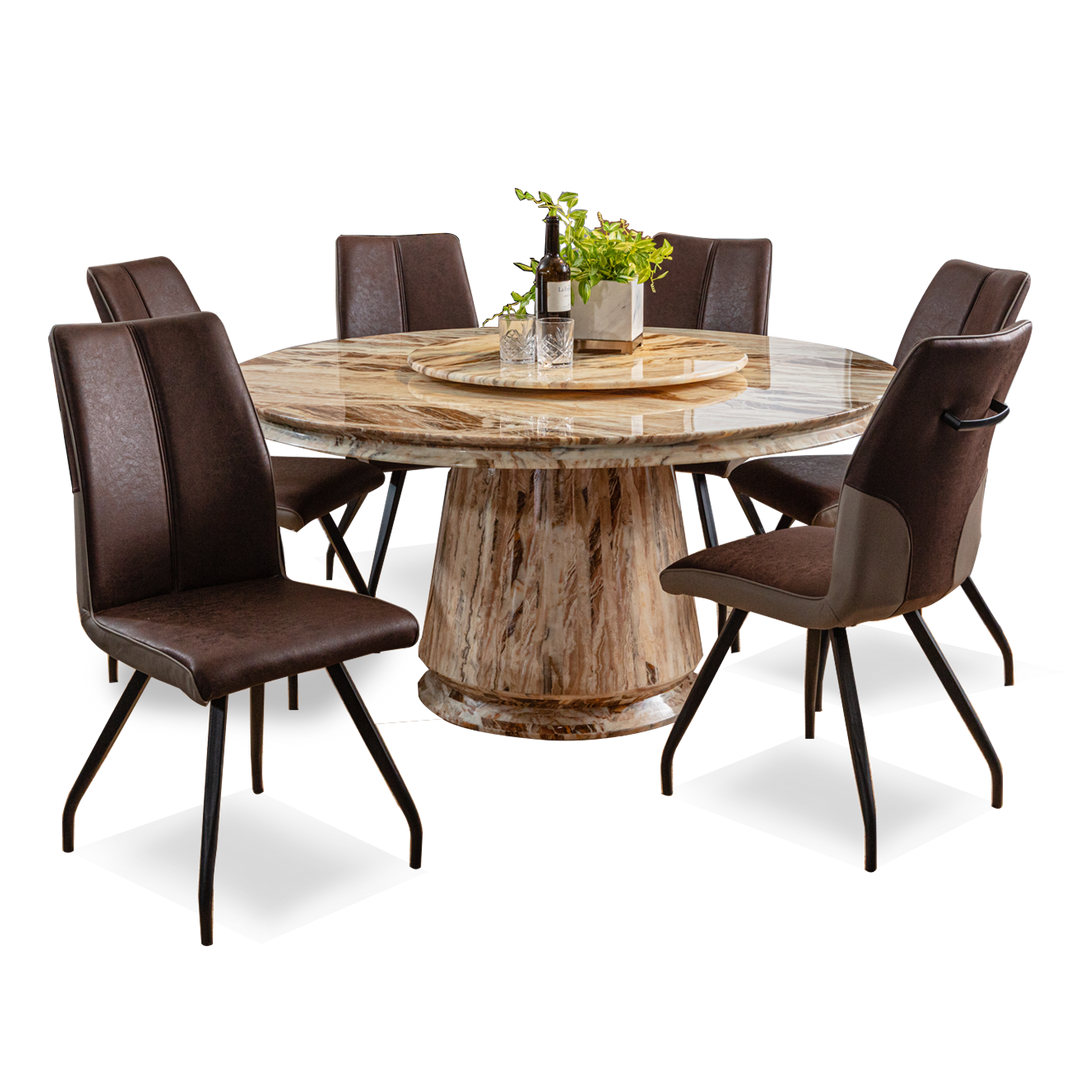 MATIRNA NATURAL Marble Dining Table