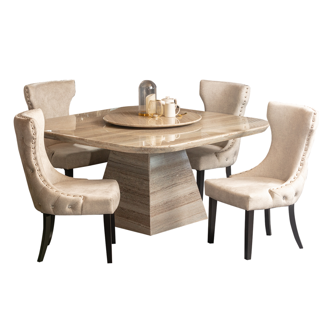 MENDIP NATURAL Marble Dining Table