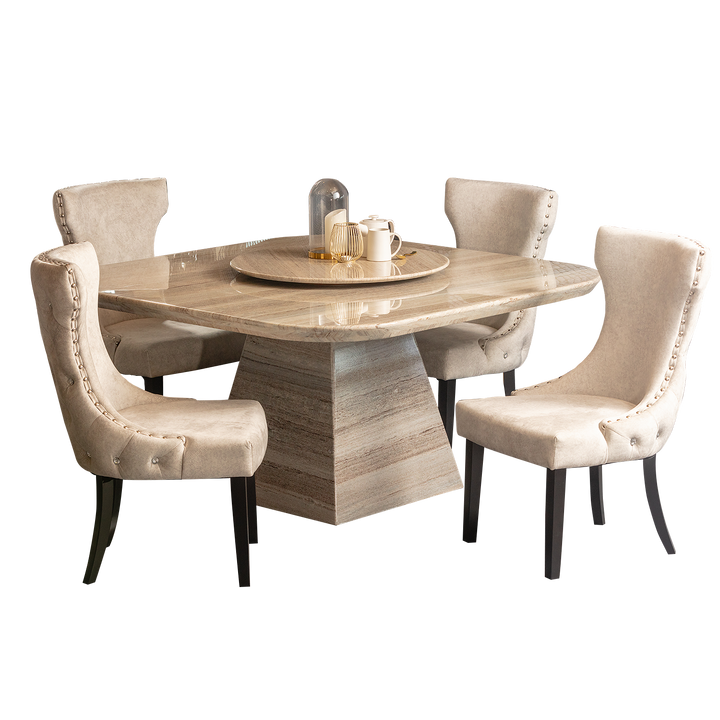 MENDIP NATURAL Marble Dining Table