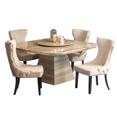 MENDIP NATURAL Marble Dining Table