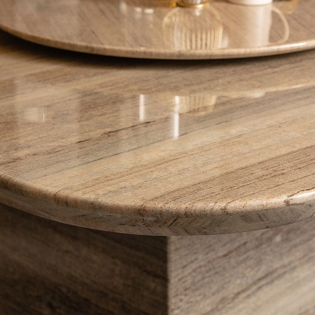 MENDIP NATURAL Marble Dining Table