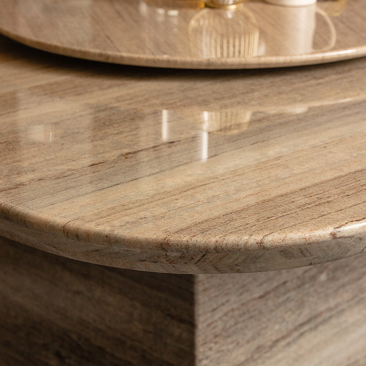 MENDIP NATURAL Marble Dining Table