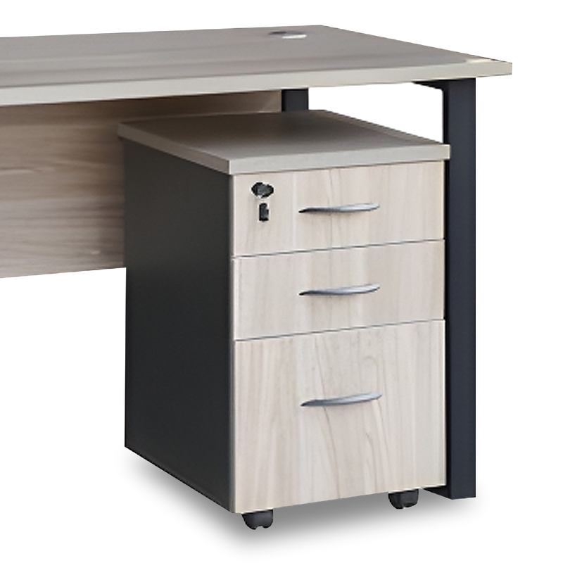 BRILEY Study Table with Mobile Pedestal