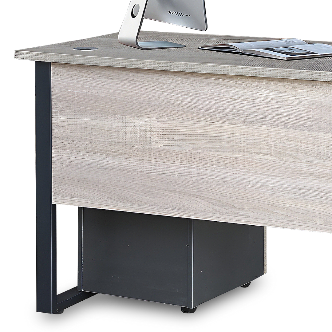 BRILEY Study Table with Mobile Pedestal