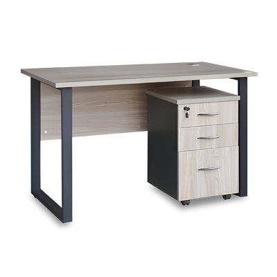 BRILEY Study Table with Mobile Pedestal
