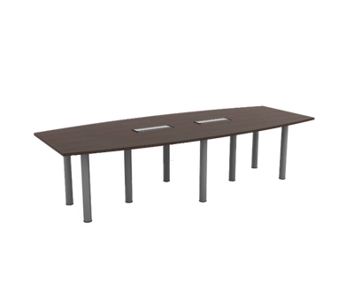 QUUPA 10' Boat-Shape Conference Table with Flipper Cover