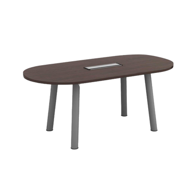 QUUPA 8' Oval Conference Table with Flipper Cover