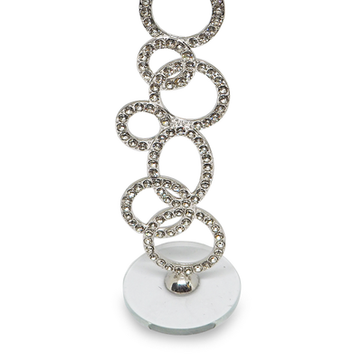 RING Crystal Glass Candle Holder