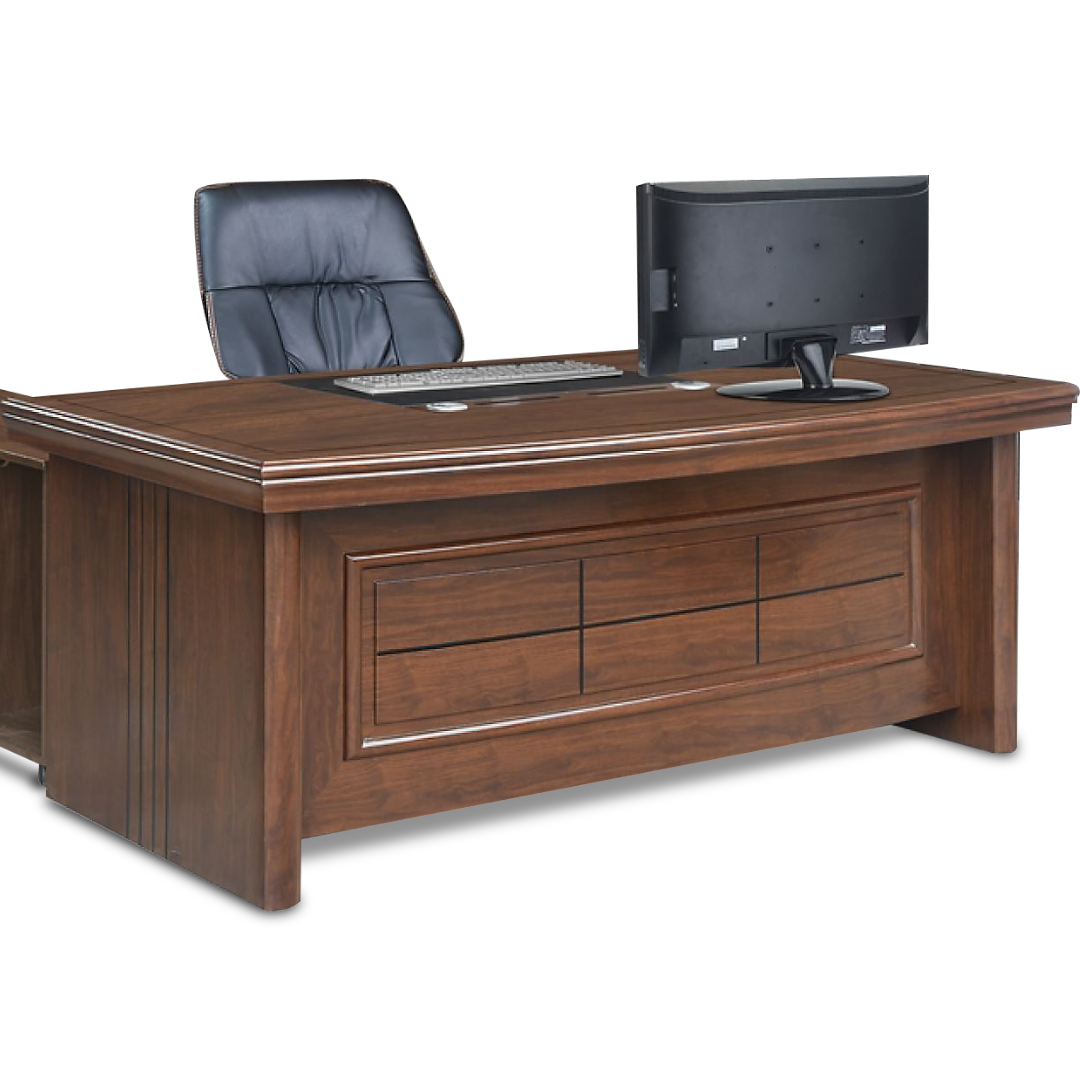 WINDSOR Director Table with Side Cabinet and Pedestal