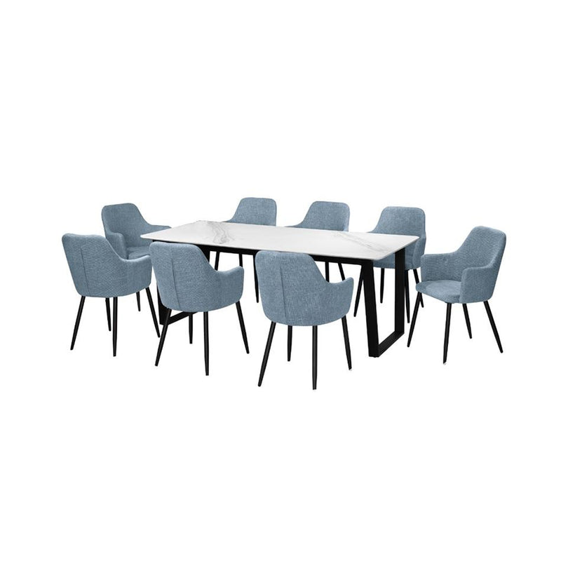 VANCOUVER Dining Set (1T+8C)