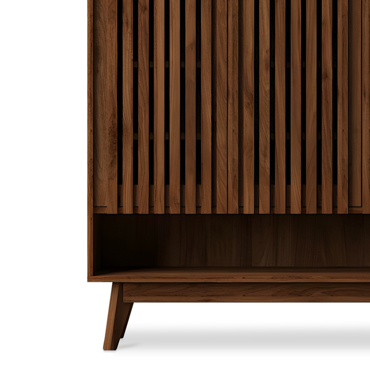 XAVIER Shoes Cabinet Dark Walnut