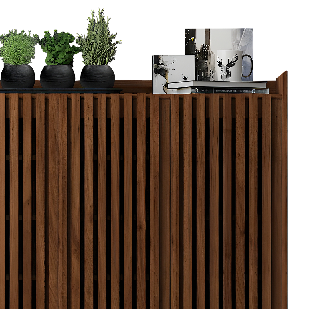 XAVIER Shoes Cabinet Dark Walnut