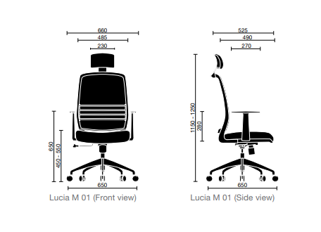 LUCIA High Back Chair