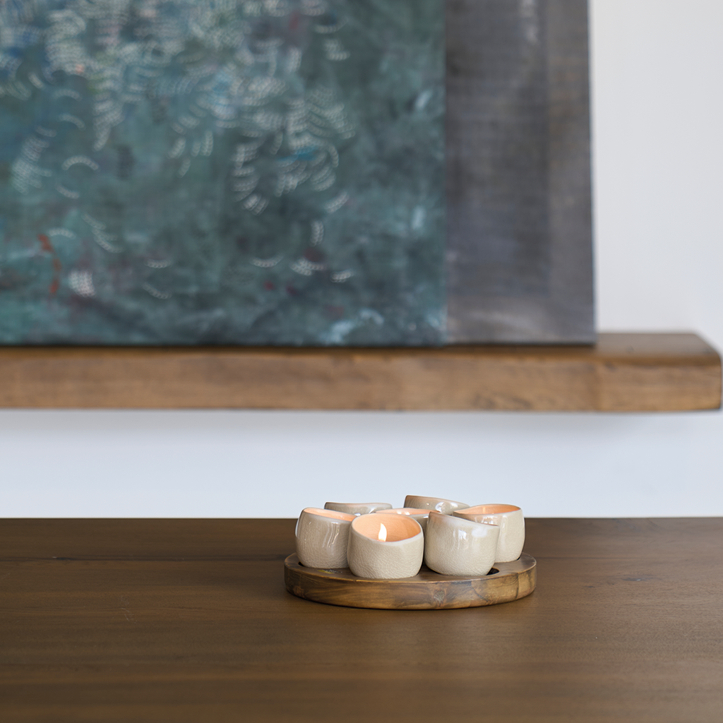 HALO Ceramic Candle Holder