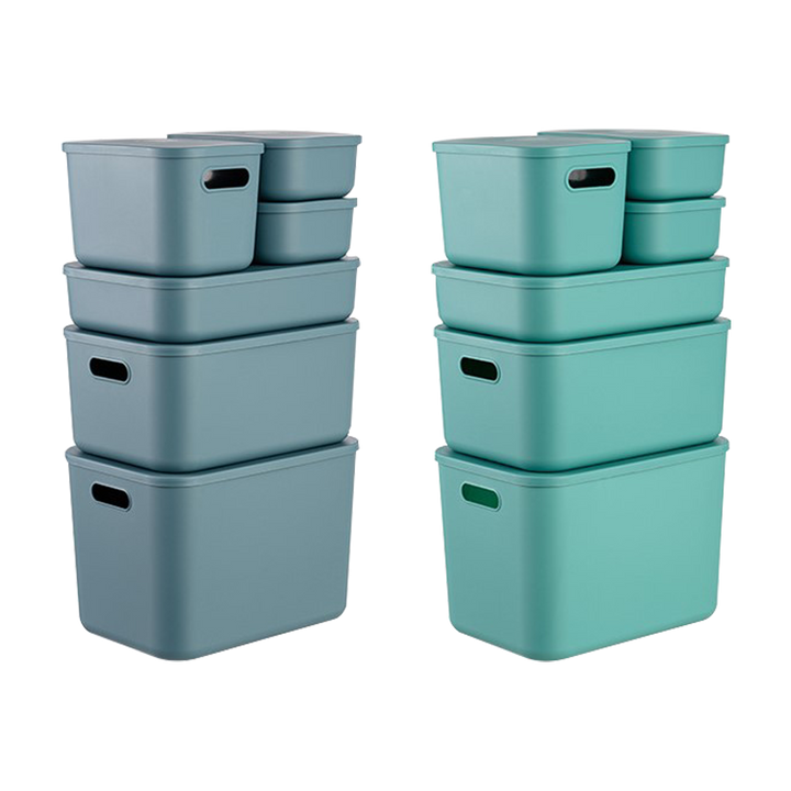 Multipurpose Plastic Storage Box With Handles & Lid