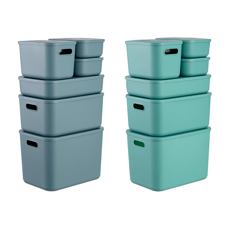 Flat Multipurpose Plastic Storage Box With Lid