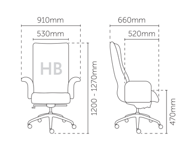 GRAND Wooden High Back Chair