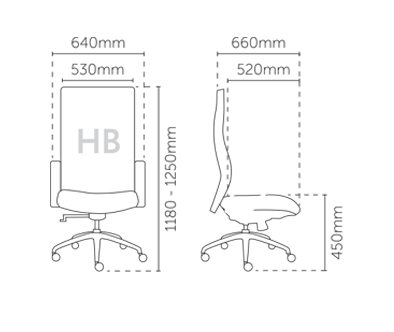 DUTY Wooden High Back Chair