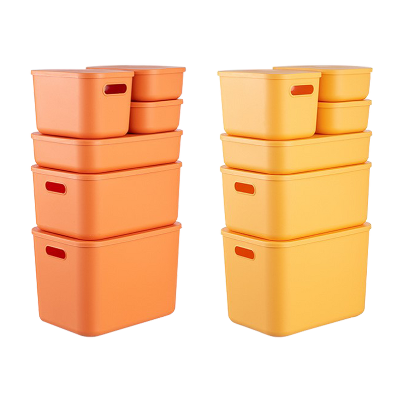 Flat Multipurpose Plastic Storage Box With Lid